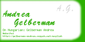 andrea gelberman business card